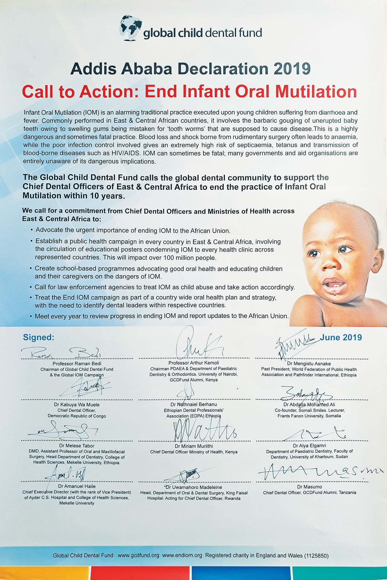 The signed declaration