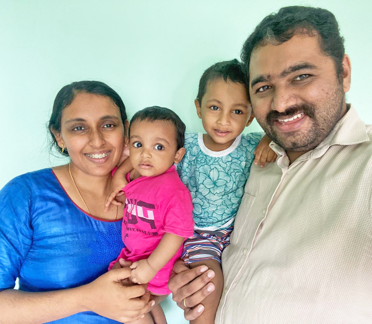 Dr Renju and Dr Serin and family