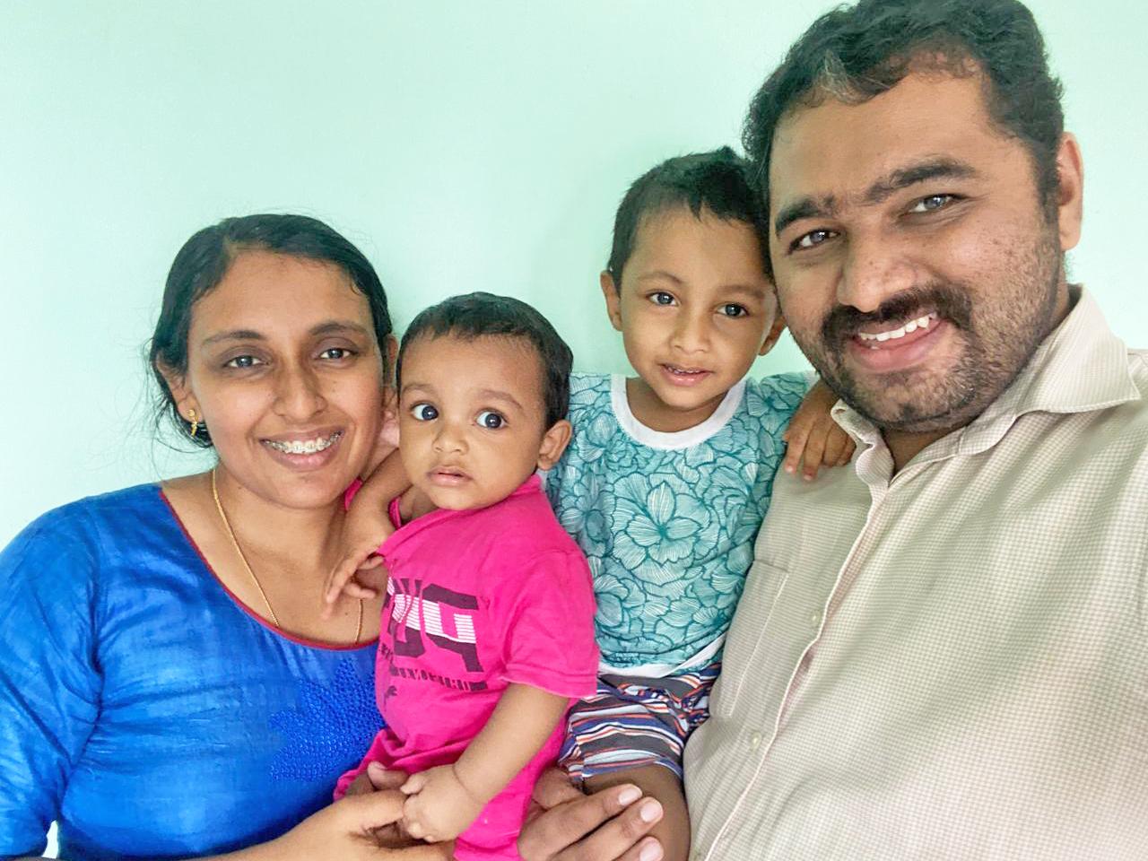 Dr Renju and Dr Serin and family